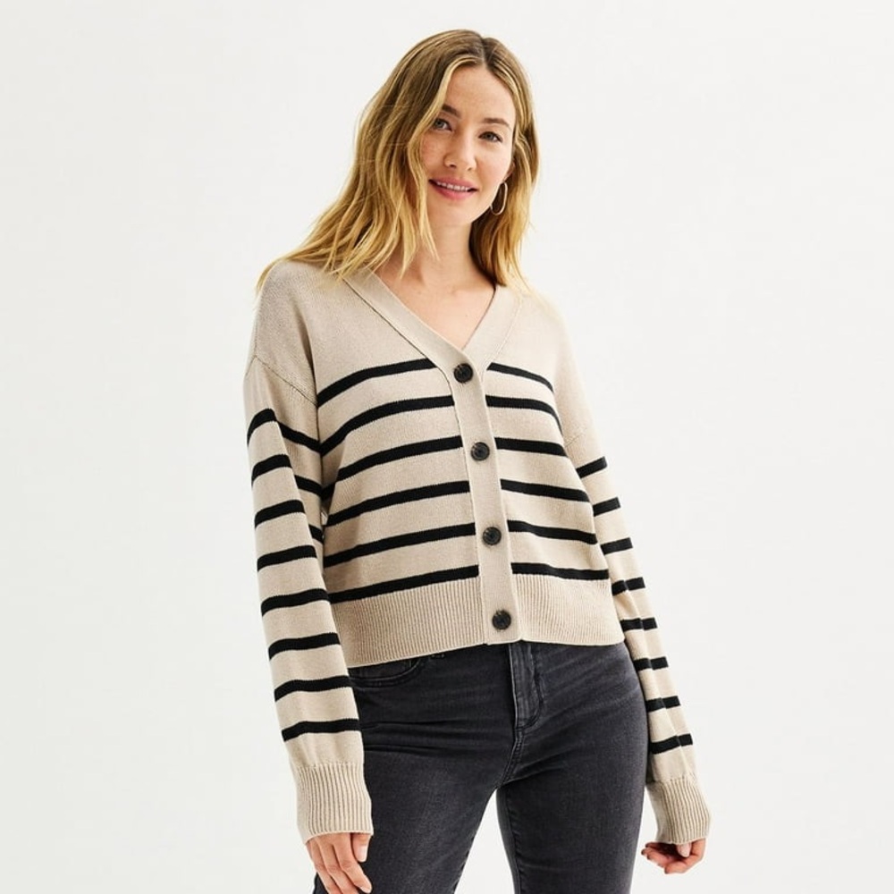 Stripped cardigan